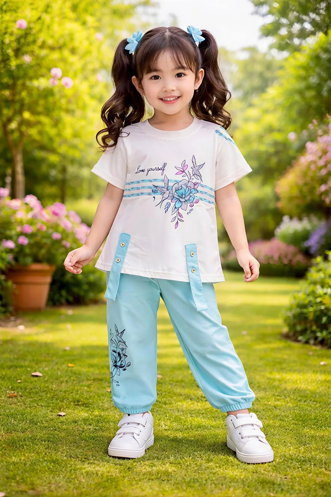 Girls Shirt & Trouser Set